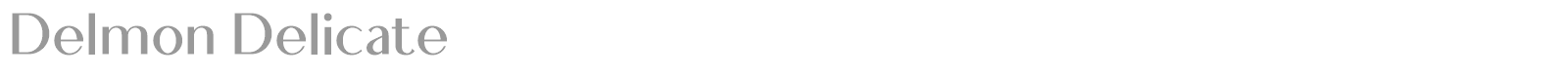 Delmon Delicate font preview